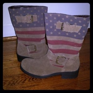 American flag boots